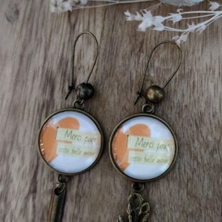 Boucles d'oreilles Merci pour cette belle année