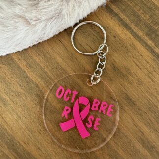 Porte clé OCTOBRE ROSE