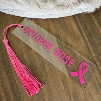 Marque page OCTOBRE ROSE